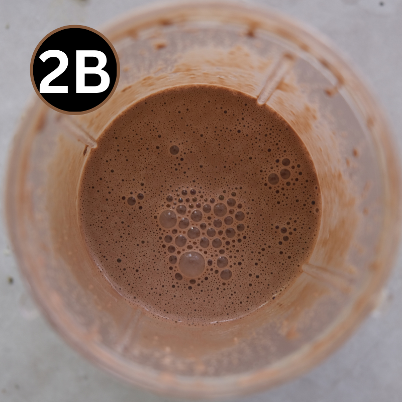 Vegan Protein Shake Step two (chocolate)